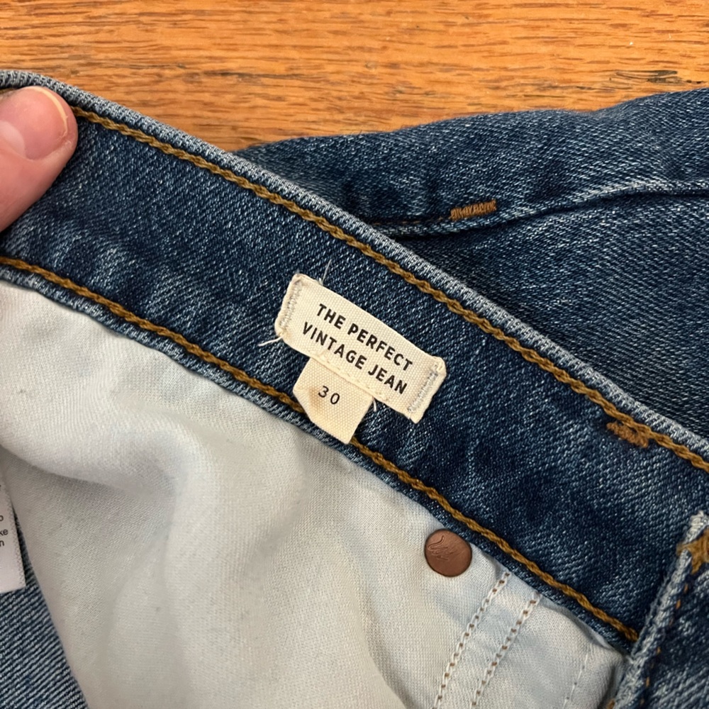 Madewell Medium Wash High Rise Perfect Vintage Jeans - Picture 3 of 4